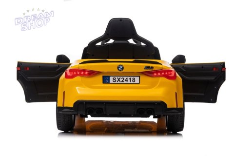 Auto Na Akumulator Bmw M4 Zółte Auto Na Akumulator Bmw M4 Zółte