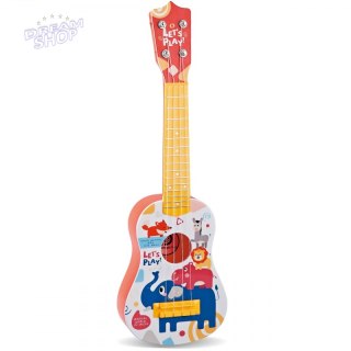 WOOPIE Gitara Klasyczna dla Dzieci Czerwona 57cm