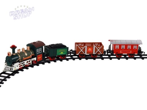 Kolejka elektryczna Train Set 4 wagony lokomotywa