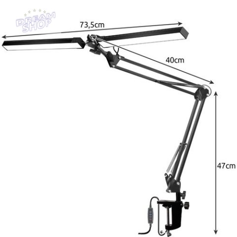 Lampka biurkowa kreślarska Izoxis 23080