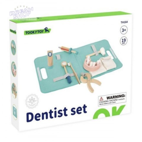 TOOKY TOY Zestaw Małego Dentysty Walizka Lekarza 19 el.