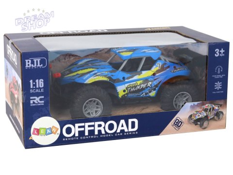 Auto 1:16 Zdalnie Sterowane Off-Road Samochód Terenowy RC Niebieski