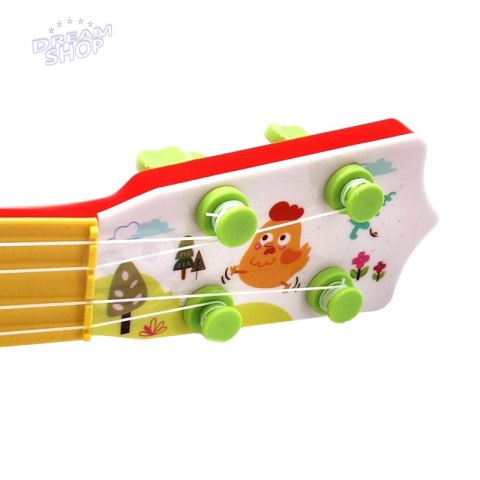 WOOPIE Gitara Akustyczna dla Dzieci Czerwona 43 cm