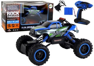 Auto Terenowe Zdalnie Sterowane RC 1:14 2.4G Niebieskie