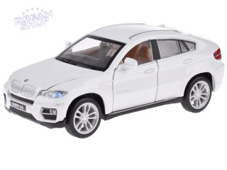 Auto metalowe BMW X6 model skala 1:32 biały SUV światło dźwięk ZA4606