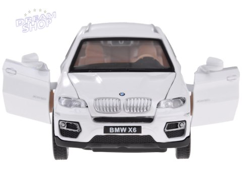 Auto metalowe BMW X6 model skala 1:32 biały SUV światło dźwięk ZA4606