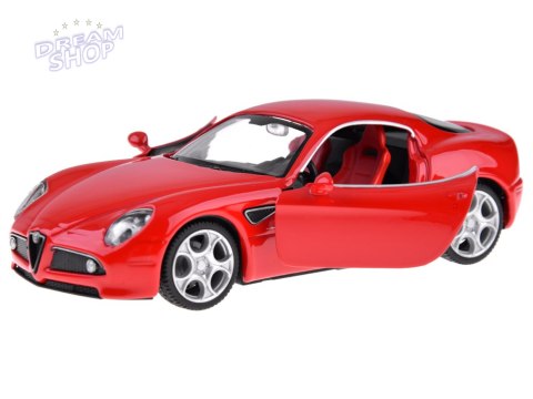 Auto metalowe model Alfa Romeo 8C Competizione skala 1:32 światła ZA4607