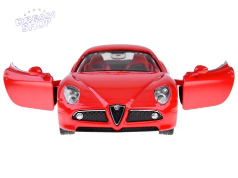 Auto metalowe model Alfa Romeo 8C Competizione skala 1:32 światła ZA4607