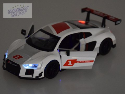 Auto metalowe model sportowe Audi R8 LMS skala 1:32 dźwięki światła ZA4609