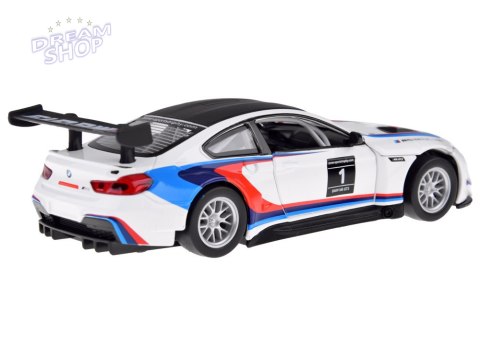 Auto metalowe model sportowe BMW M6 GT3 skala 1:32 światło dźwięk ZA4613