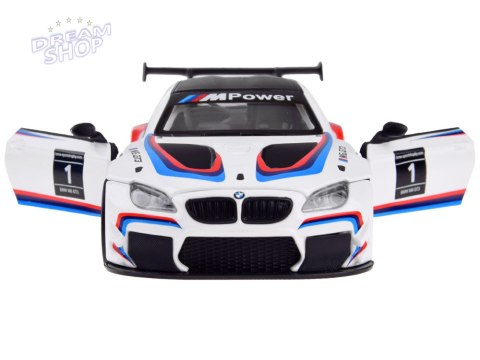 Auto metalowe model sportowe BMW M6 GT3 skala 1:32 światło dźwięk ZA4613