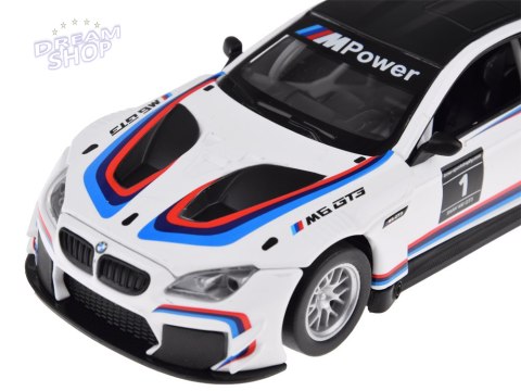 Auto metalowe model sportowe BMW M6 GT3 skala 1:32 światło dźwięk ZA4613