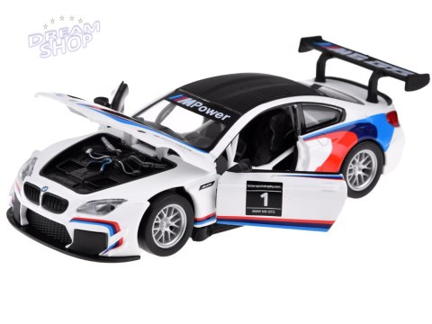 Auto metalowe model sportowe BMW M6 GT3 skala 1:32 światło dźwięk ZA4613