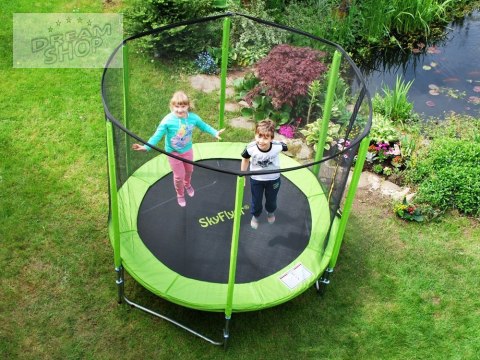 Trampolina ogrodowa SKYFLYER RING 2w1 180cm drabinka 6FT