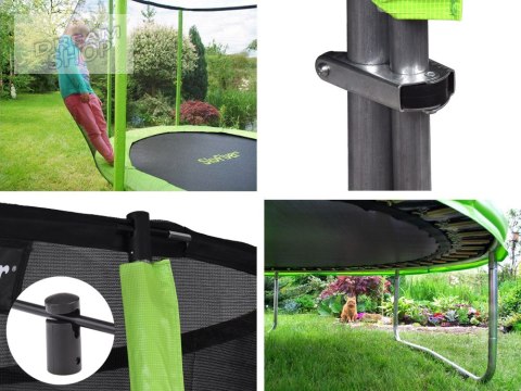 Trampolina ogrodowa SKYFLYER RING 2w1 180cm drabinka 6FT