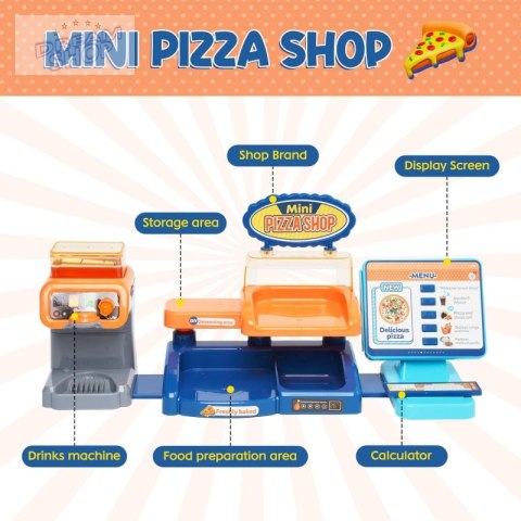 WOOPIE Sklep Restauracja Fast Food Mini Pizza Shop 35 el.