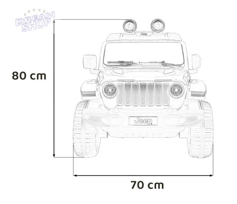 Pojazd Jeep Wrangler Rubicon Czerwony