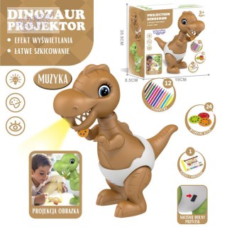 WOOPIE Dinozaur Projektor do Rysowania + Flamastry