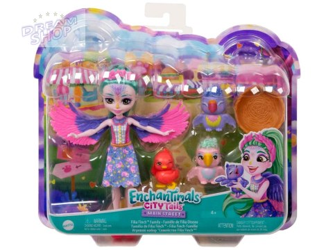 Enchantimals Lalka Filia Finch i sympatyczna rodzinka papuszek ZA5089