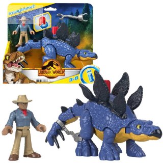 Jurassic World zestaw Imaginext figurki Stegosaurus + Dr. Grant ZA5097