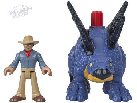 Jurassic World zestaw Imaginext figurki Stegosaurus + Dr. Grant ZA5097