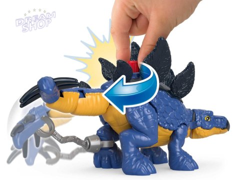 Jurassic World zestaw Imaginext figurki Stegosaurus + Dr. Grant ZA5097