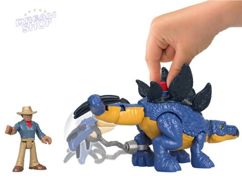 Jurassic World zestaw Imaginext figurki Stegosaurus + Dr. Grant ZA5097