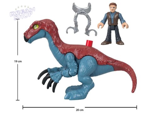 Jurassic World zestaw Imaginext figurki Therizinosaurus + Owen ZA5096