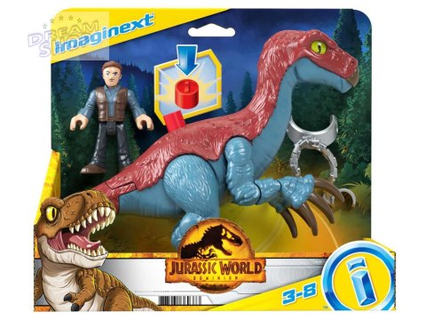 Jurassic World zestaw Imaginext figurki Therizinosaurus + Owen ZA5096