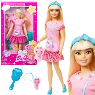 Lalka My First Barbie Moja Pierwsza ruchome kończyny + kotek HLL19 ZA5081