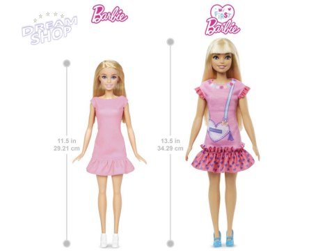 Lalka My First Barbie Moja Pierwsza ruchome kończyny + kotek HLL19 ZA5081