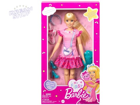 Lalka My First Barbie Moja Pierwsza ruchome kończyny + kotek HLL19 ZA5081