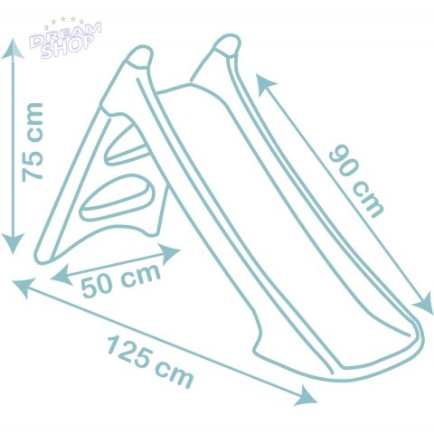 SMOBY LITTLE Zjeżdżalnia XS Niebieska 90 cm