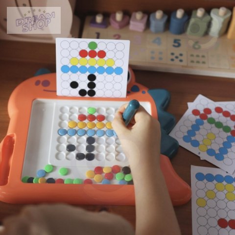 WOOPIE Tablica Magnetyczna dla Dzieci Montessori MagPad Dinozaur