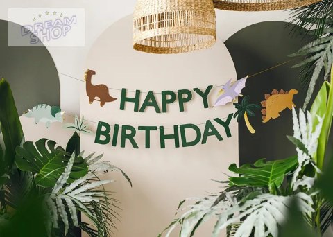 Baner Happy Birthday Dino 3m