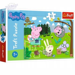 Puzzle Trefl 30 el. Świnka Peppa Leśna wyprawa 18245