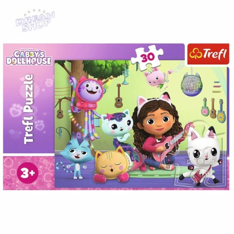 Puzzle Trefl Koci Domek Gabi 30 el. Gabi i jej uroczy domek 18301