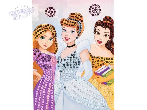 Disney Princess Księżniczki Kreatywna Wyklejanka diamencikowa ZA5130