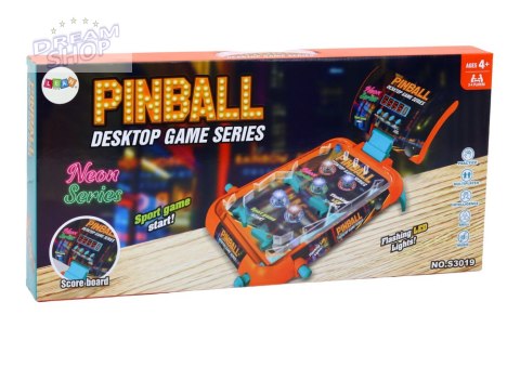 Gra Zręcznościowa Pinball Ledowe Światła Dźwięki Tablica Wyników