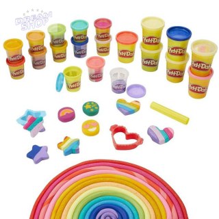 Hasbro Ciastolina brokatowa Play-Doh 21 kolorów + foremki ZA5120