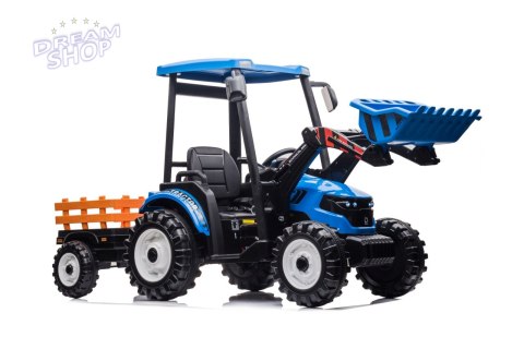 Pojazd MEGA Traktor D68 Z Przyczepką Niebieski