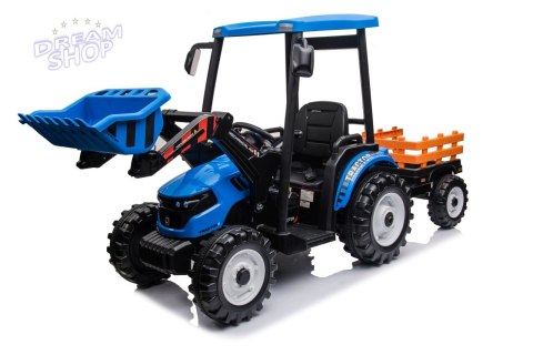 Pojazd MEGA Traktor D68 Z Przyczepką Niebieski