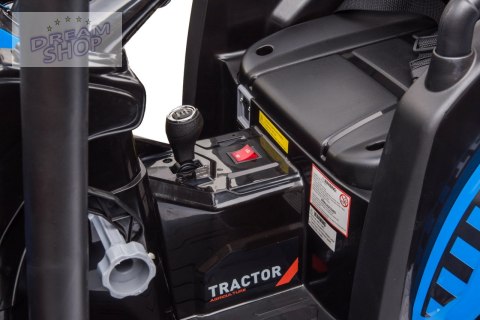 Pojazd MEGA Traktor D68 Z Przyczepką Niebieski