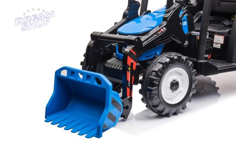 Pojazd MEGA Traktor D68 Z Przyczepką Niebieski