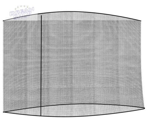Moskitiera do parasola ogrodowego 3m - czarna