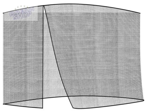 Moskitiera do parasola ogrodowego 3m - czarna