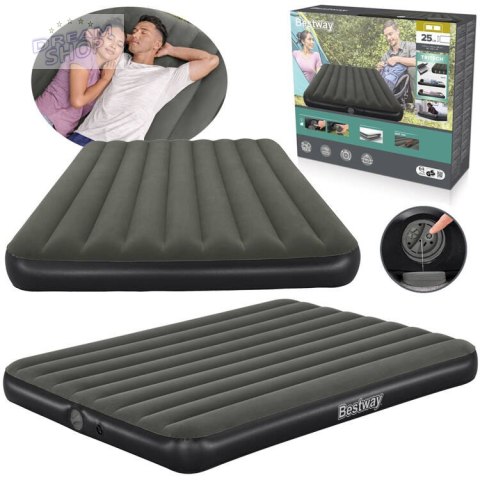 Bestway 2os materac Queen wbudowana pompka Tritech Air 203x152x25cm 6716S