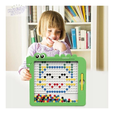 WOOPIE Tablica Magnetyczna dla Dzieci Montessori MagPad Dinozaur