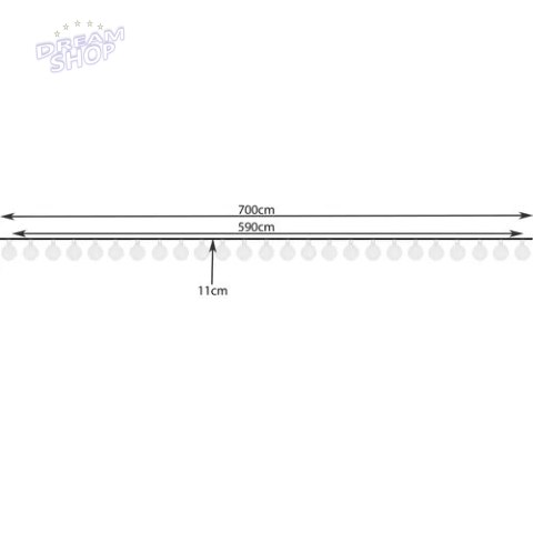 Girlanda solarna 7m 2V IP44 Gardlov 23865