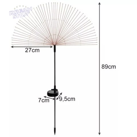 Lampa ogrodowa solarna- dmuchawce Gardlov 23561